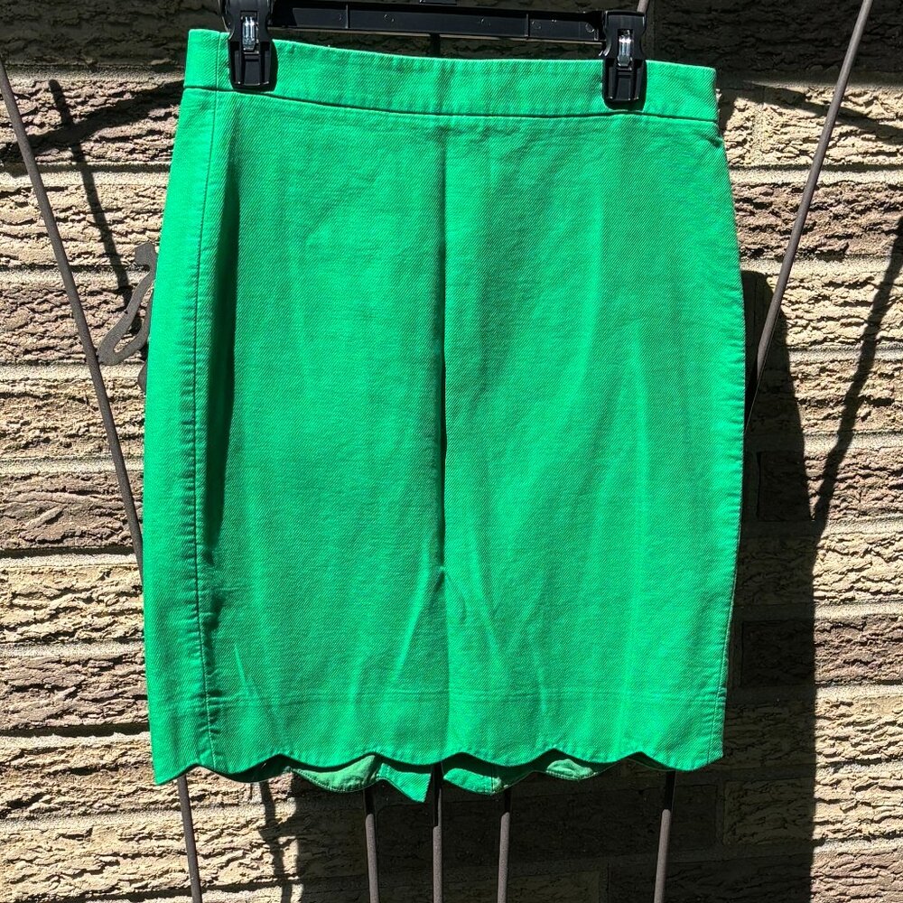 J.Crew Factory scalloped pencil skirt, size 4